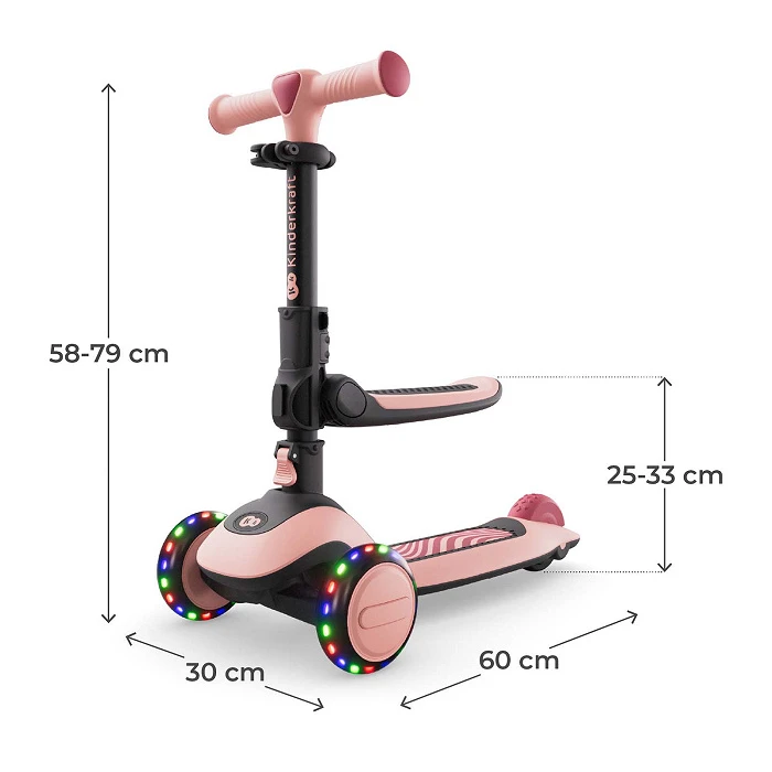 Самокат Kinderkraft Halley 2 Rose Pink