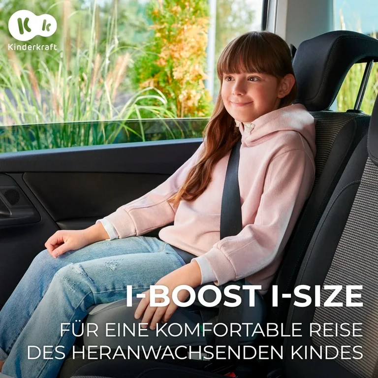 Автокрісло-бустер Kinderkraft i-Boost Pink