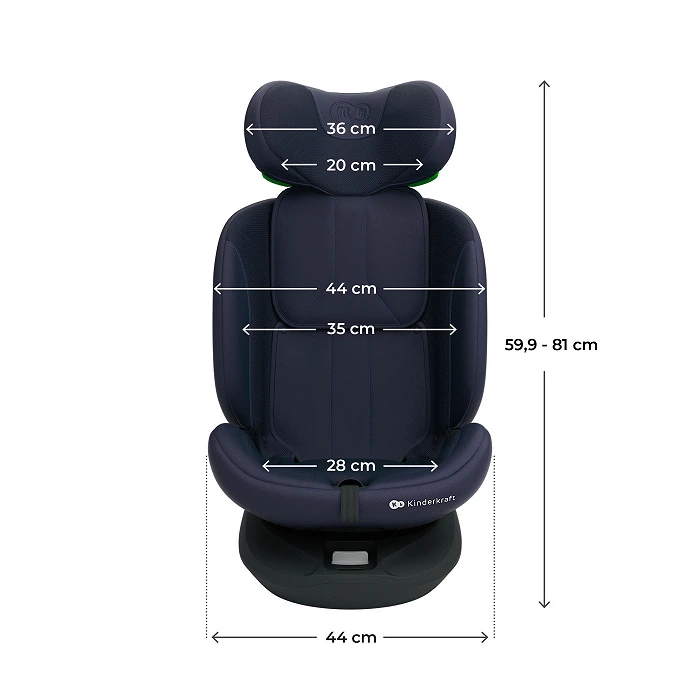 Автокрісло Kinderkraft i-Grow 2 Plus i-Size Grey