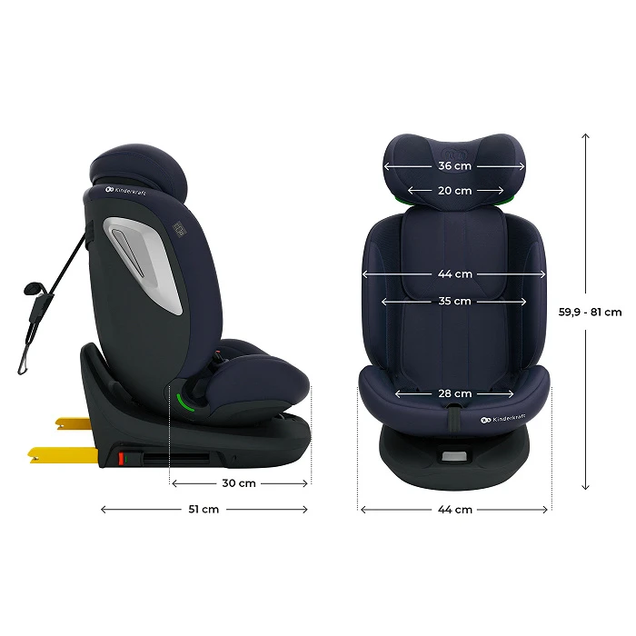 Автокресло Kinderkraft i-Grow 2 Plus i-Size Navy