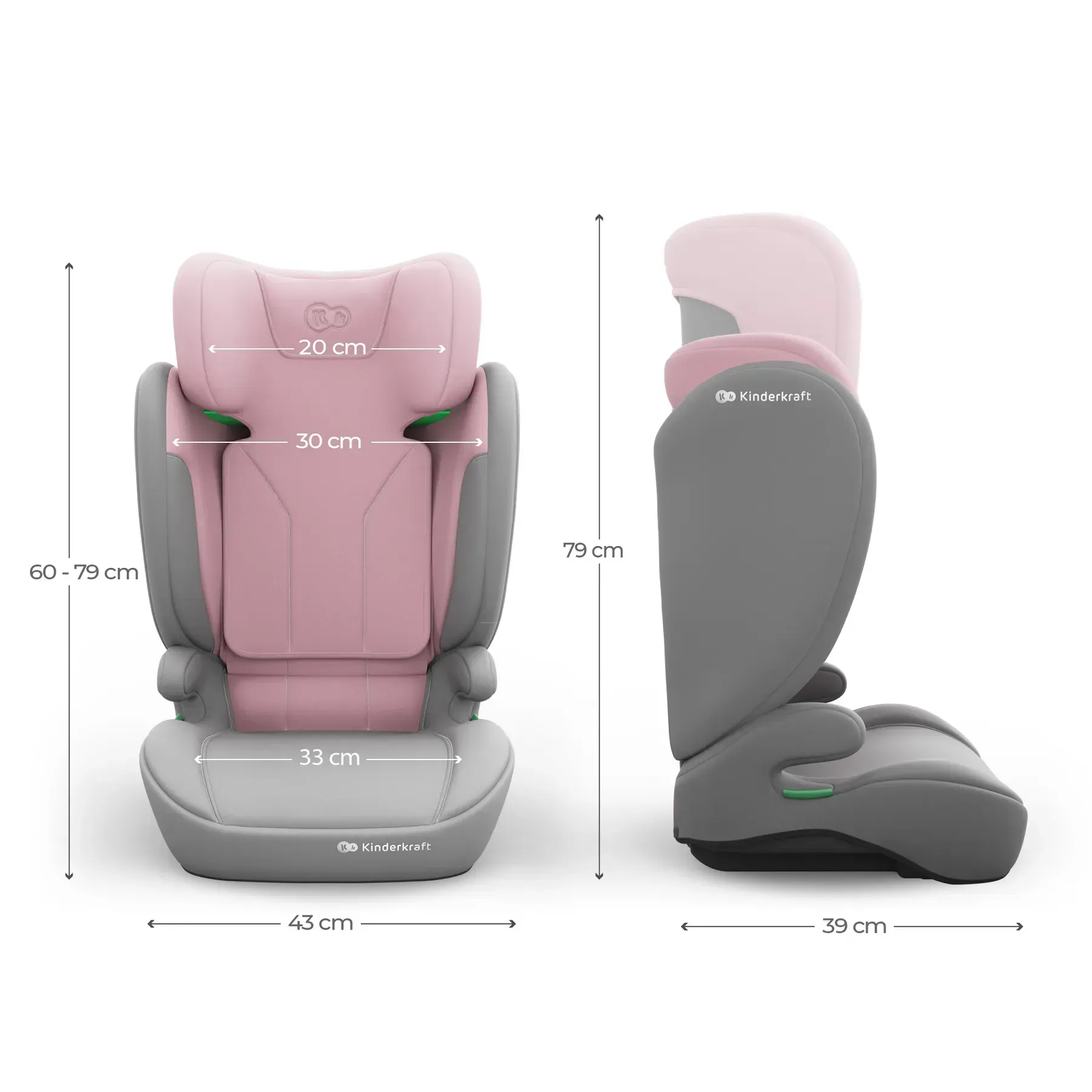 Автокресло Kinderkraft i-Spark 2 Plus i-Size Pink