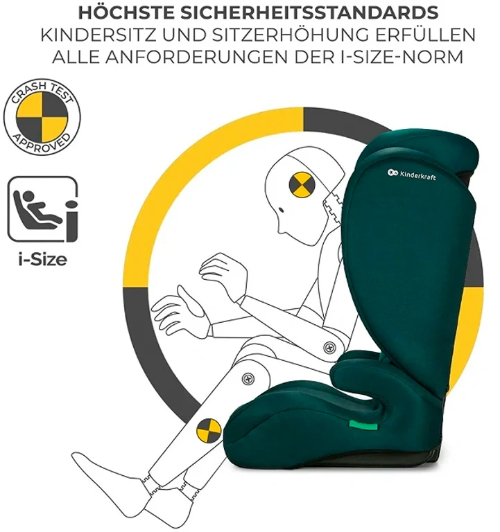 Автокресло Kinderkraft i-Spark i-Size Green