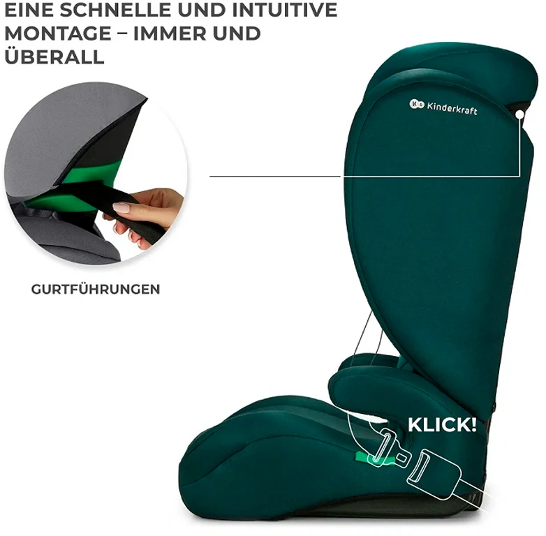 Автокресло Kinderkraft i-Spark i-Size Green