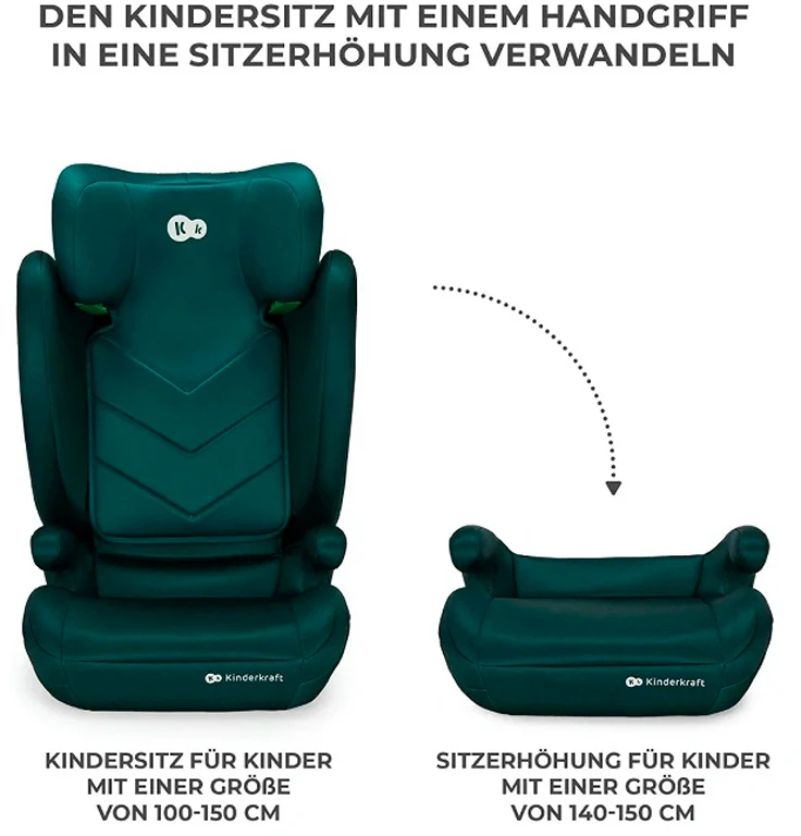 Автокресло Kinderkraft i-Spark i-Size Green