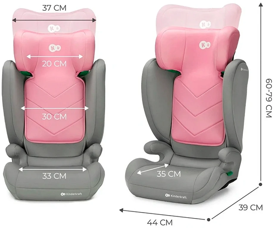 Автокрісло Kinderkraft i-Spark i-Size Pink