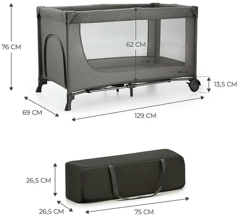 Манеж Kinderkraft Joy 2 Dark Grey