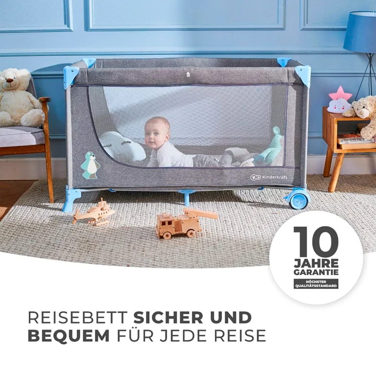 Дитячий манеж Kinderkraft Joy Blue