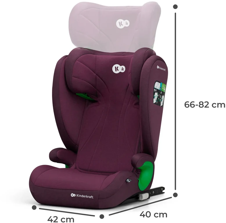 Автокрісло Kinderkraft Junior Fix 2 i-Size Cherry Pearl