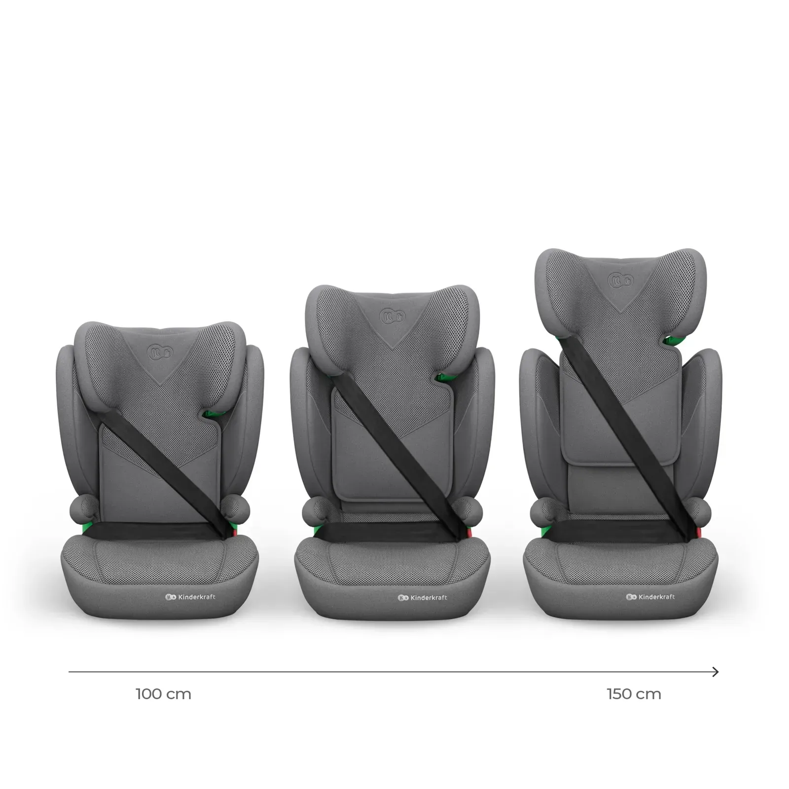 Автокресло Kinderkraft Junior Fix 2 Plus i-Size Grey