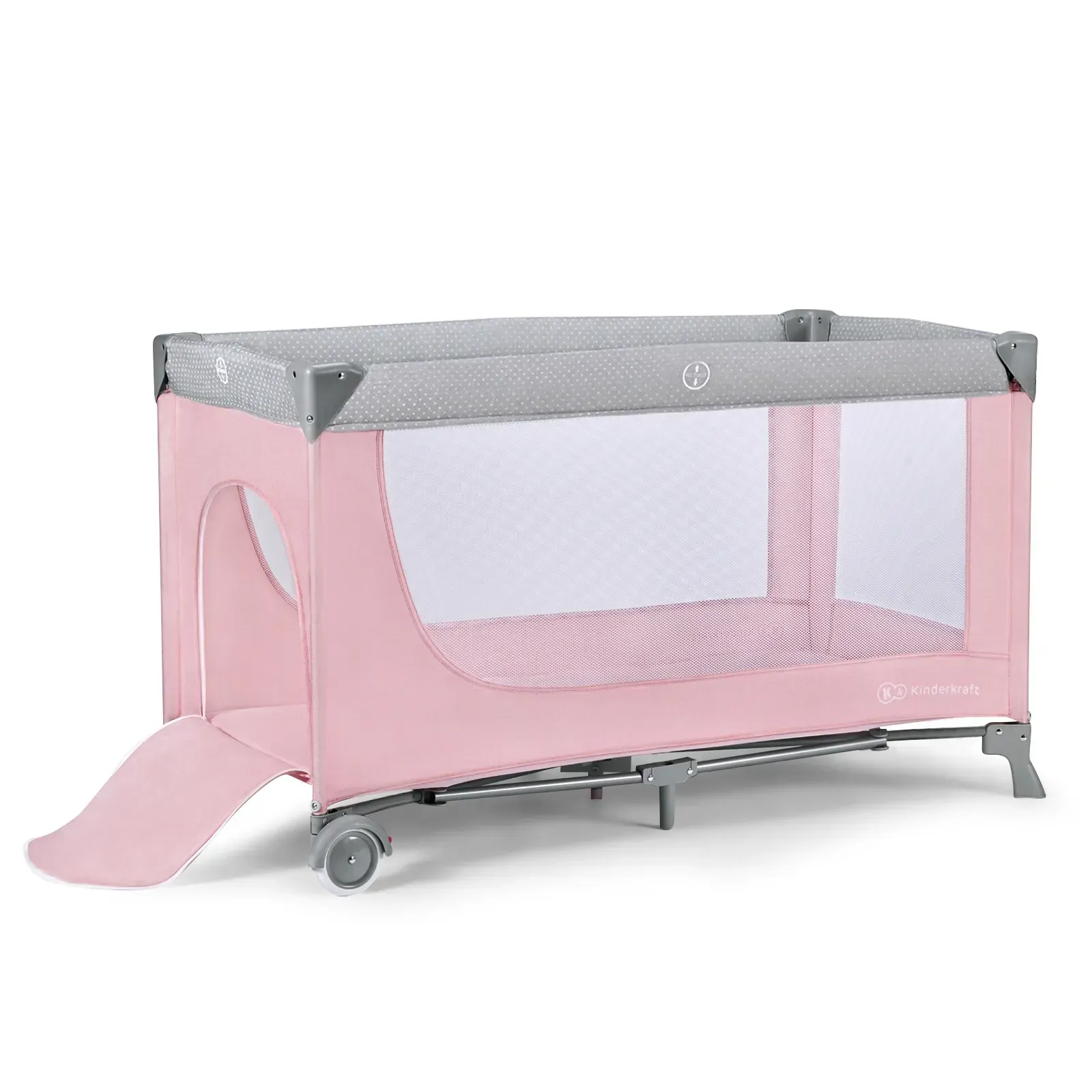 Ліжечко-манеж Kinderkraft Leody Pink