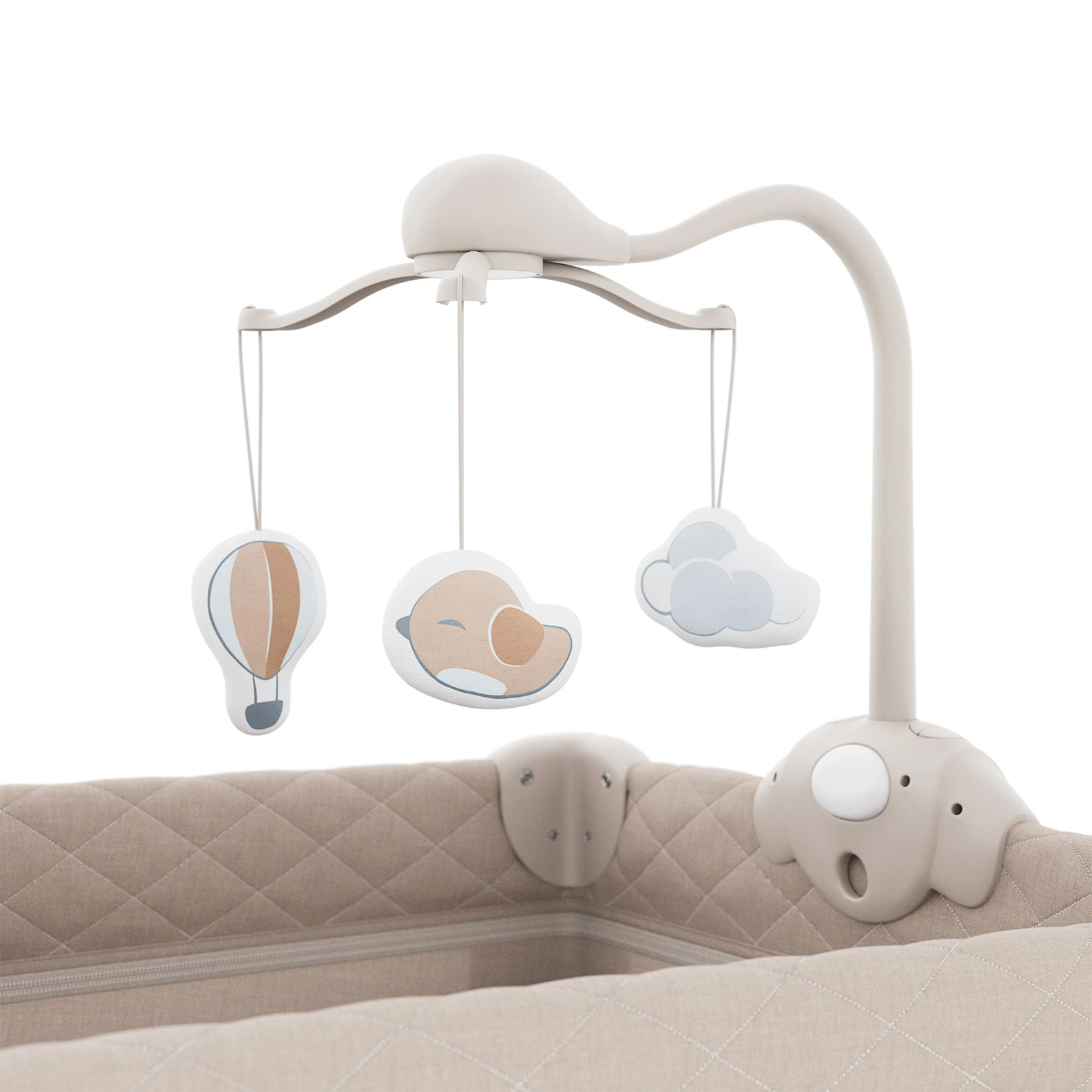 Ліжко-манеж із пеленатором Kinderkraft Leody Up Beige