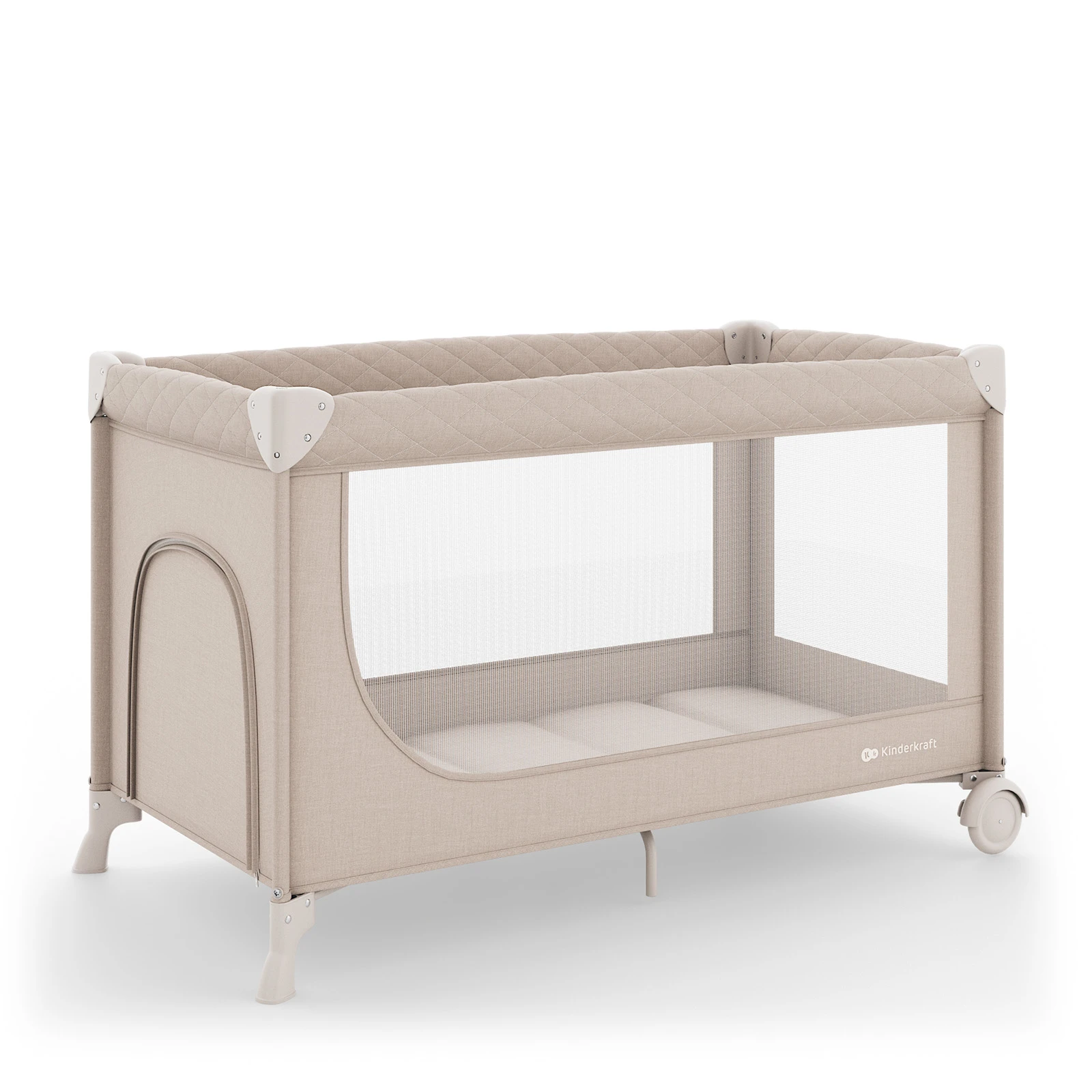 Ліжко-манеж із пеленатором Kinderkraft Leody Up Beige