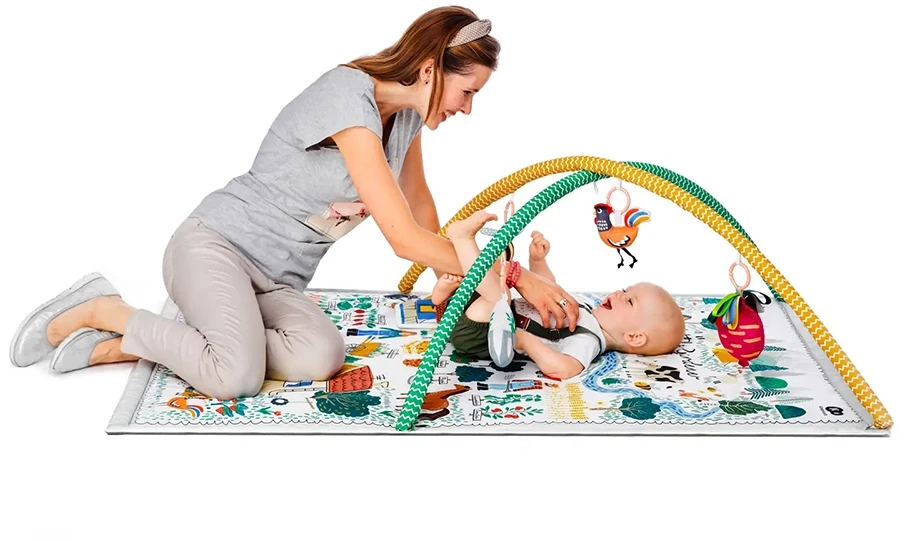 Развивающий коврик-палатка 3 в 1 Kinderkraft Little Gardener (KPLIGA00MUL0000)