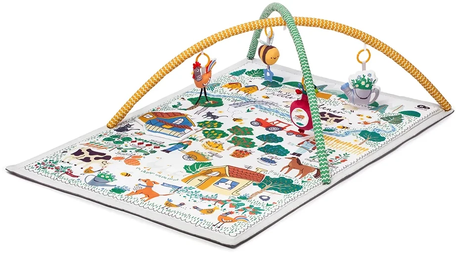 Развивающий коврик-палатка 3 в 1 Kinderkraft Little Gardener (KPLIGA00MUL0000)