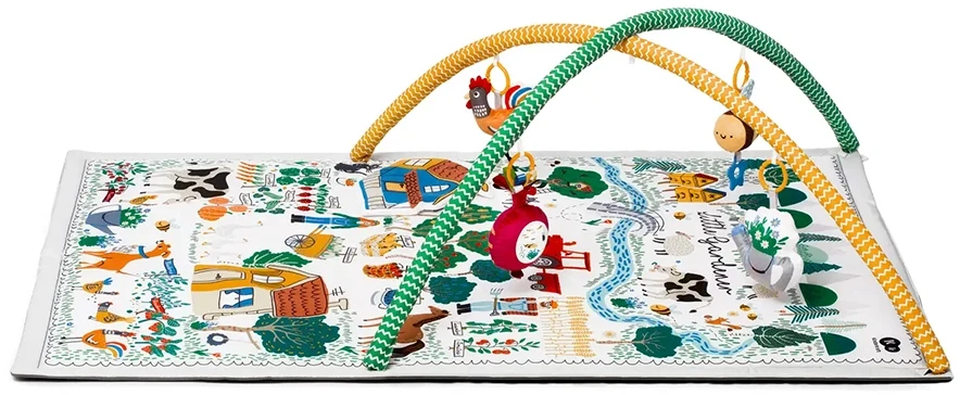 Развивающий коврик-палатка 3 в 1 Kinderkraft Little Gardener (KPLIGA00MUL0000)