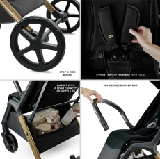 Коляска прогулянки Kinderkraft Loom Black