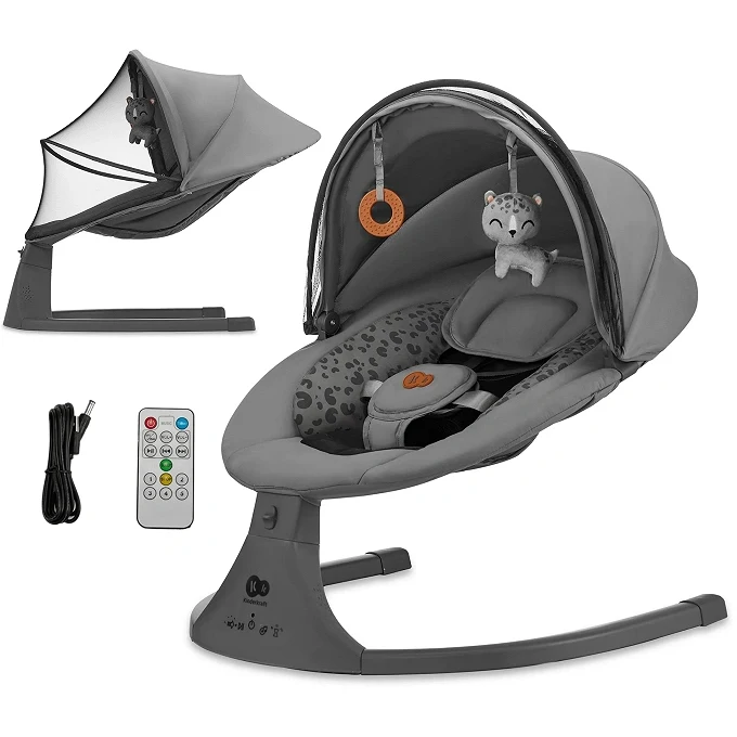 Электрическое кресло-качалка Kinderkraft Lumi 2 Dark Grey