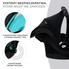Автокрісло Kinderkraft Mink Pro i-Size Black (KCMINKPRBLK0000)