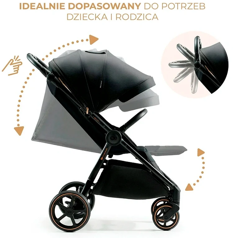 Прогулянкова коляска Kinderkraft Mitzy Ink Black