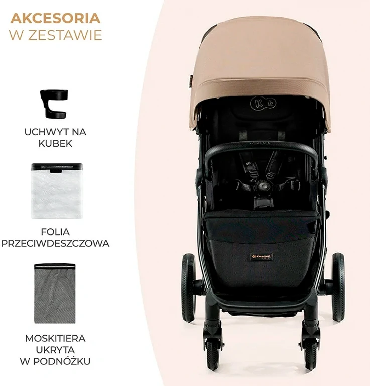 Прогулянкова коляска Kinderkraft Mitzy Ink Black