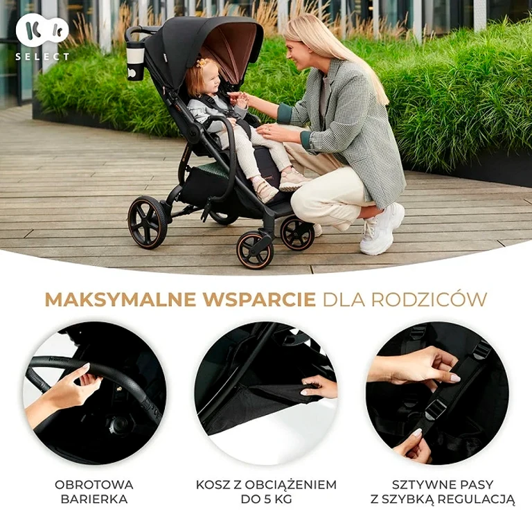 Прогулянкова коляска Kinderkraft Mitzy Jade Green