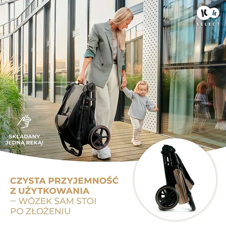 Прогулянкова коляска Kinderkraft Mitzy Linen Beige