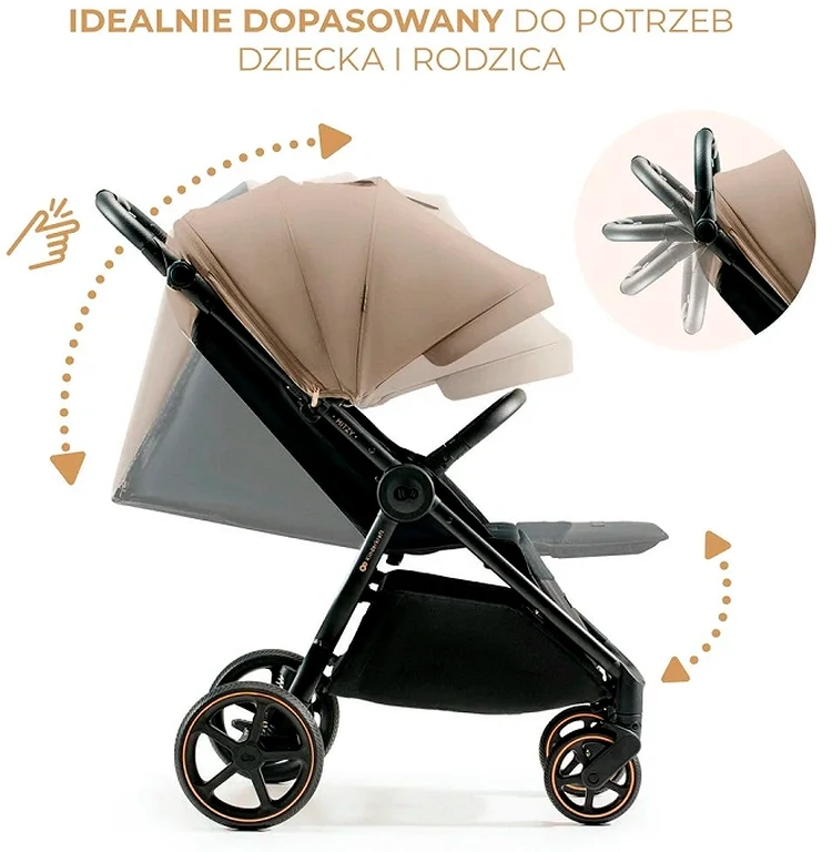 Прогулянкова коляска Kinderkraft Mitzy Linen Beige