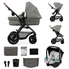 Детская коляска 3 в 1 Kinderkraft Moov 2 Air Light Gray