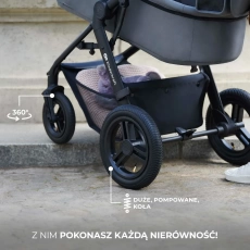 Дитяча коляска 3 в 1 Kinderkraft Moov 2 Air Light Gray