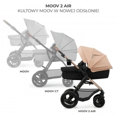 Дитяча коляска 3 в 1 Kinderkraft Moov 2 Air Sand Beige