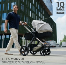 Дитяча коляска 3 в 1 Kinderkraft Moov 2 Air Sand Beige