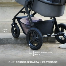 Дитяча коляска 3 в 1 Kinderkraft Moov 2 Air Sand Beige
