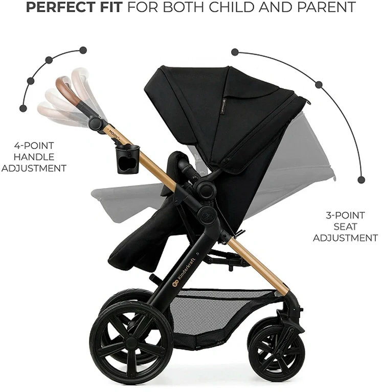 Універсальна коляска 3 у 1 Kinderkraft Moov 2 Pure Black (KSMOOV02BLKEV00)