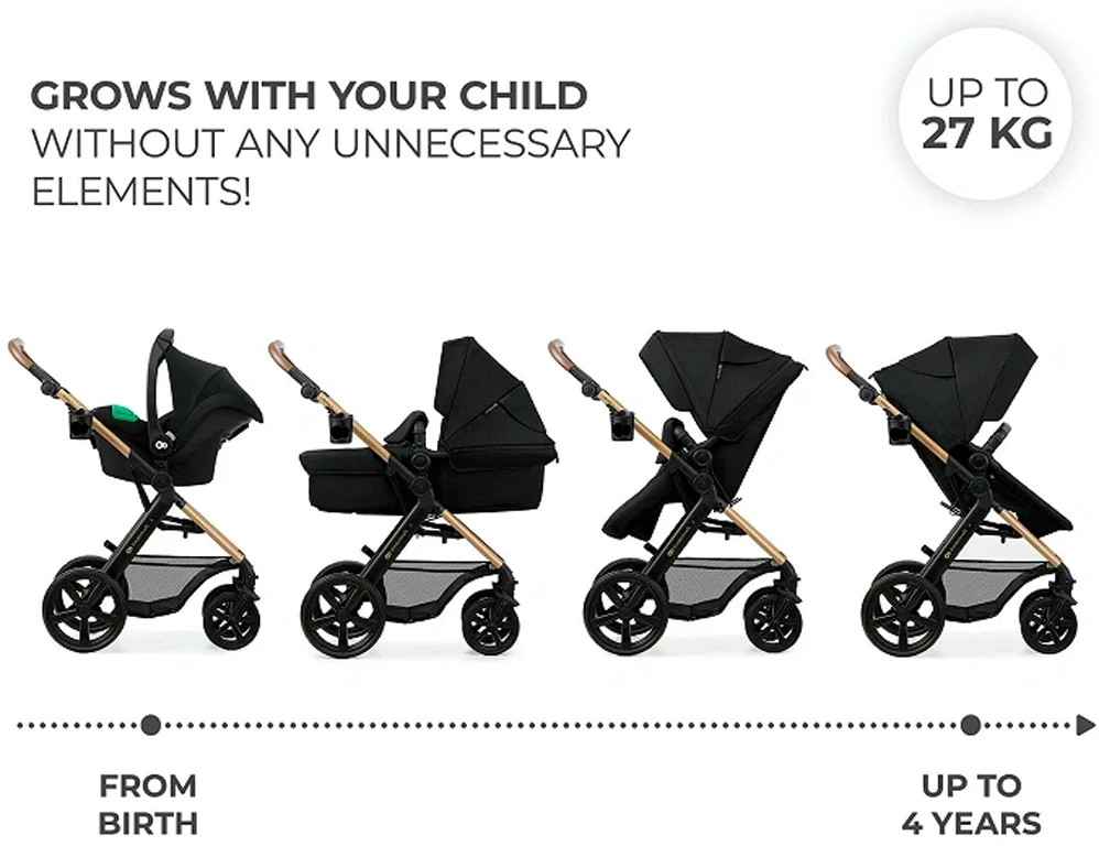Універсальна коляска 3 у 1 Kinderkraft Moov 2 Pure Black (KSMOOV02BLKEV00)