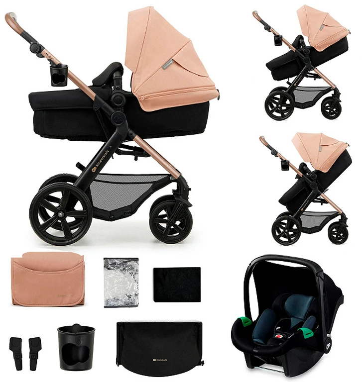 Универсальная коляска 3 в 1 Kinderkraft Moov 2 Sand Beige (KSMOOV02BEGEV00)