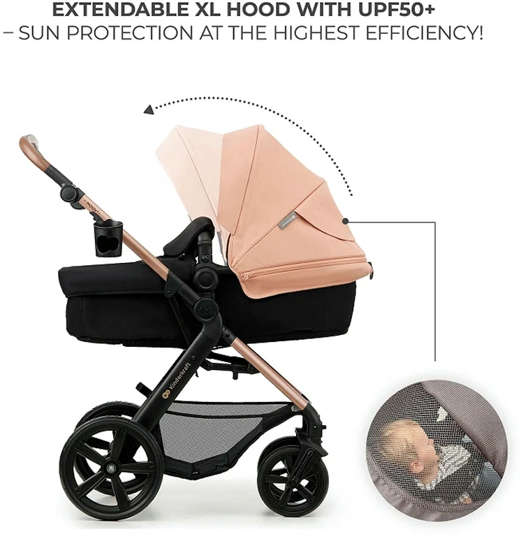 Універсальна коляска 3 у 1 Kinderkraft Moov 2 Sand Beige (KSMOOV02BEGEV00)
