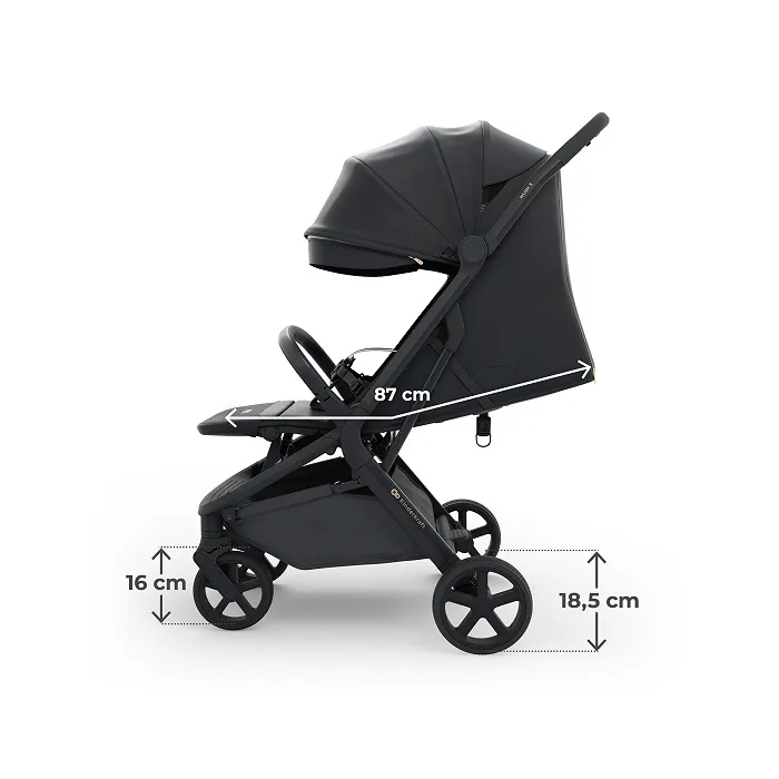 Прогулянковий візочок Kinderkraft Nubi 3 Midnight Black