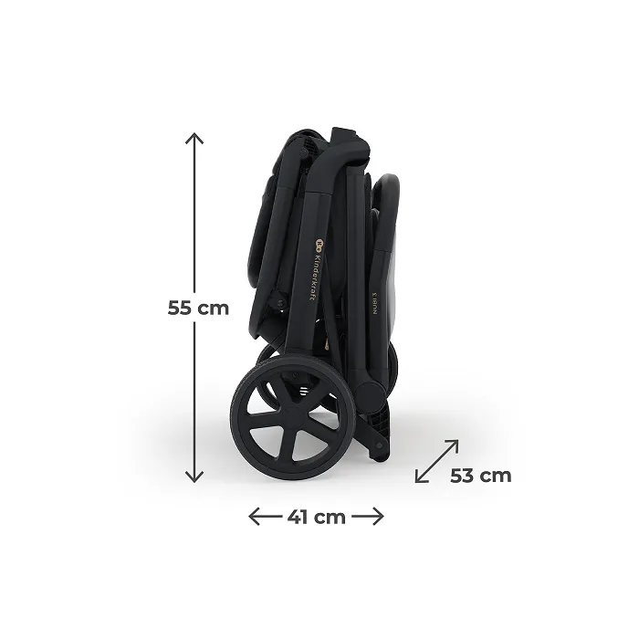 Прогулянковий візочок Kinderkraft Nubi 3 Midnight Black