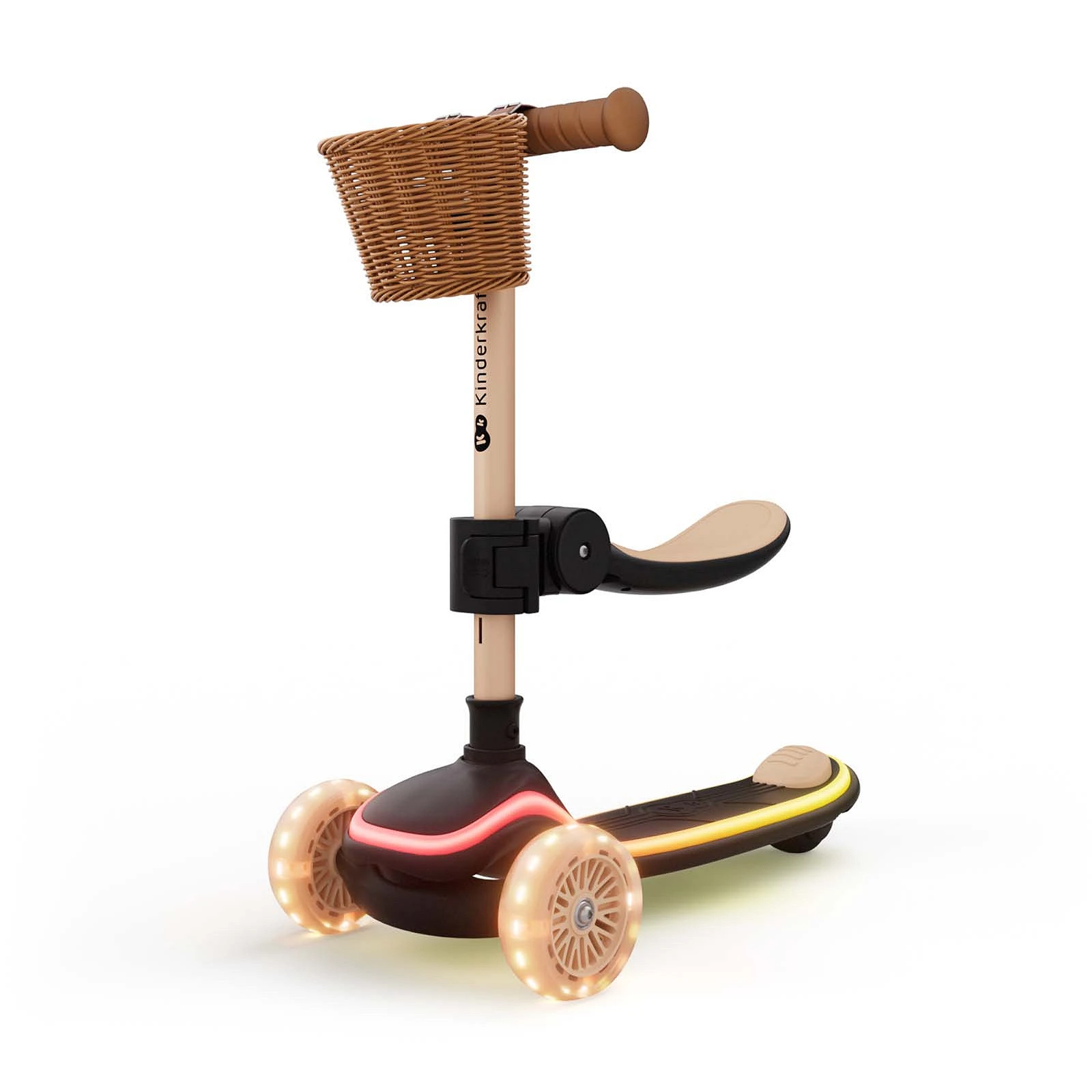 Триколісний самокат Kinderkraft Raket Up Beige