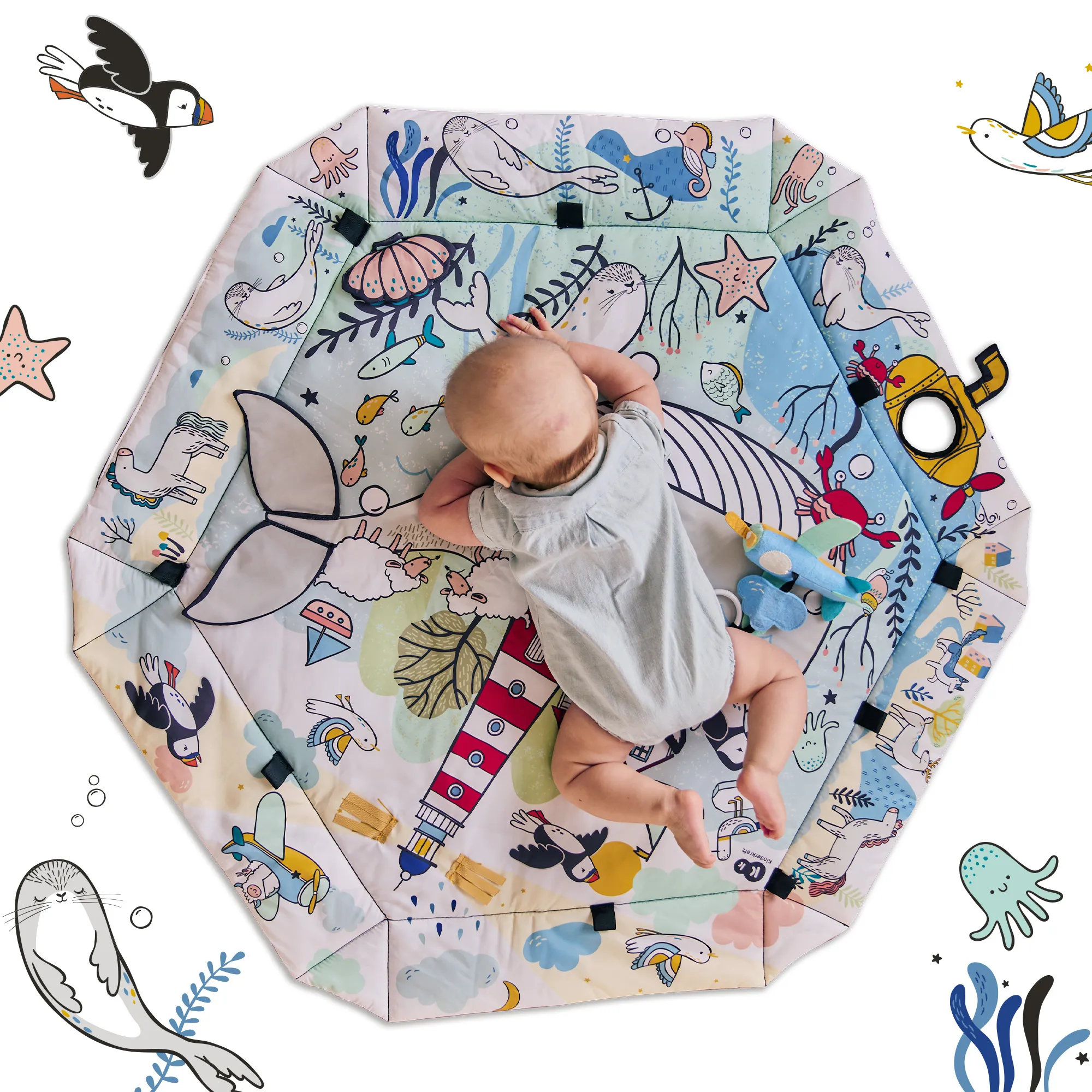 Развивающий коврик Kinderkraft Smartplay Sea