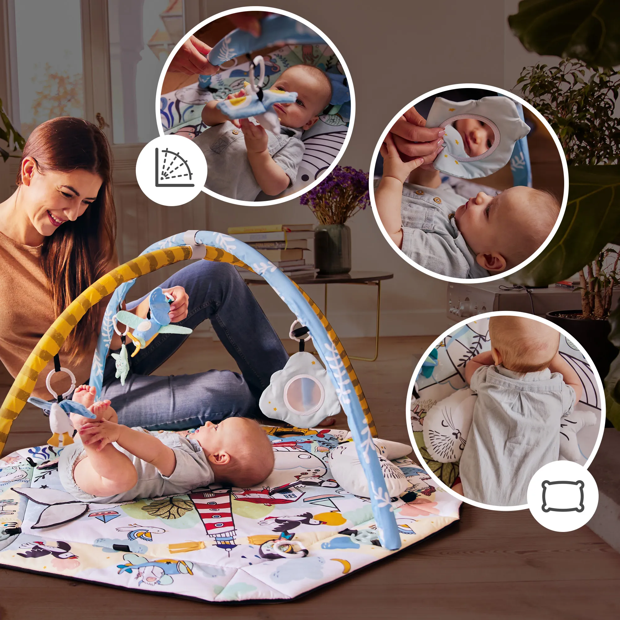 Развивающий коврик Kinderkraft Smartplay Sea
