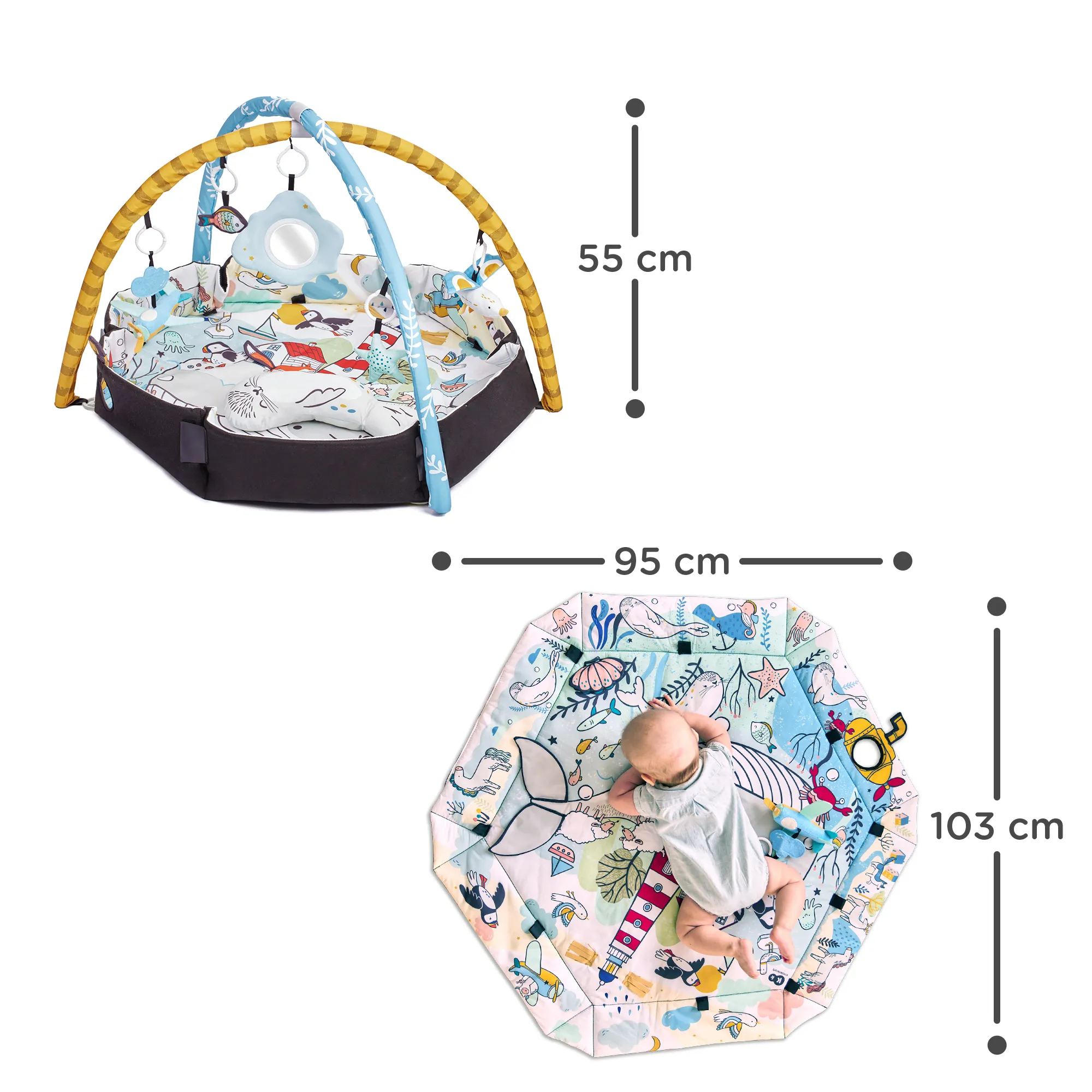Развивающий коврик Kinderkraft Smartplay Sea