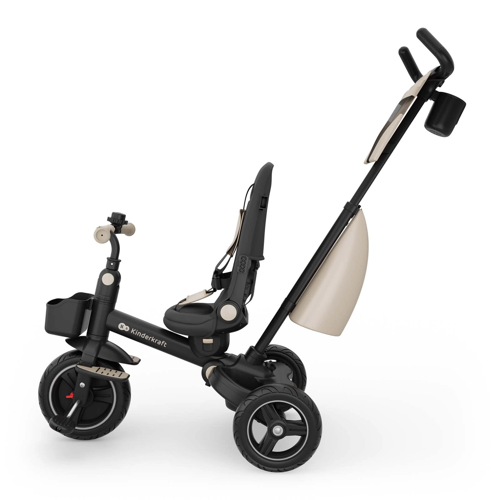 Дитячий триколісний велосипед Kinderkraft Spinstep 2 Plus Beige