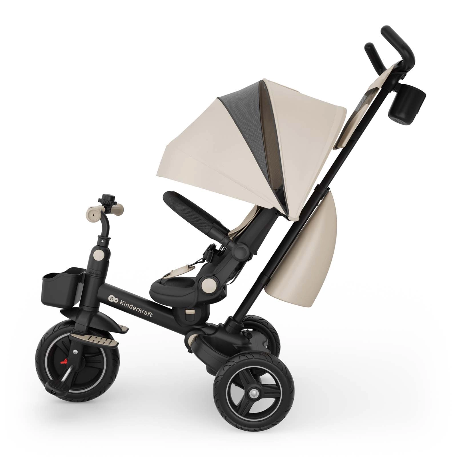 Дитячий триколісний велосипед Kinderkraft Spinstep 2 Plus Beige