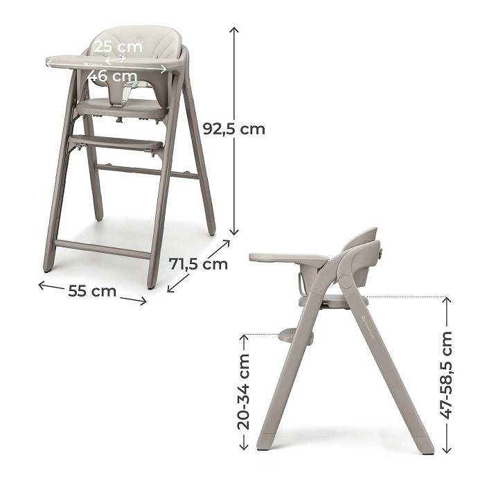 Стільчик для годування 3 в 1 Kinderkraft Tino Beige