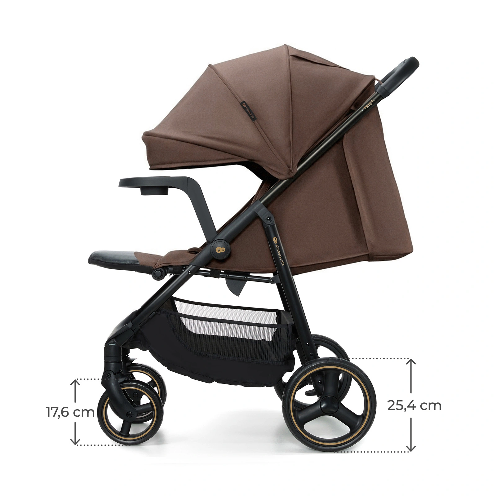 Прогулочная коляска Kinderkraft Trig 3 Brown (KSTRIG03BRW0000)