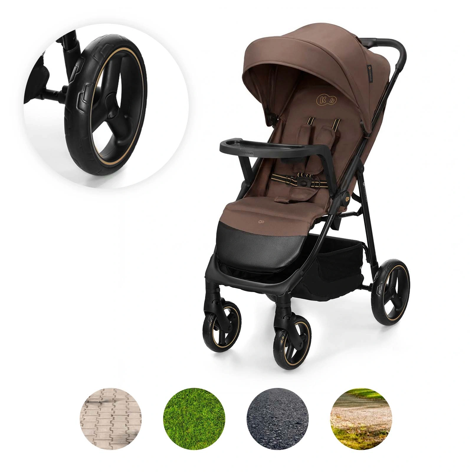 Прогулочная коляска Kinderkraft Trig 3 Brown (KSTRIG03BRW0000)