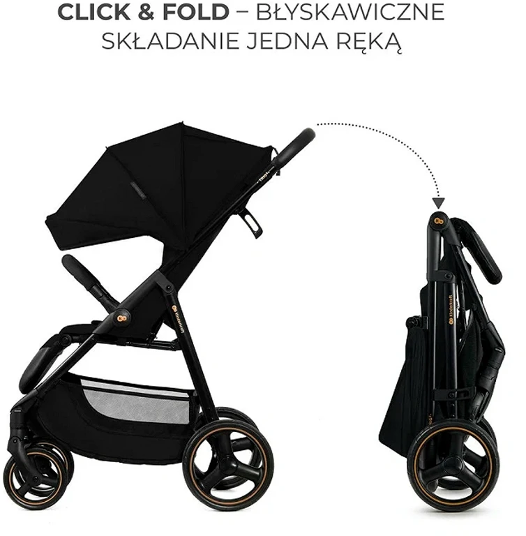 Прогулянкова коляска Kinderkraft Trig 3 Onyx Black