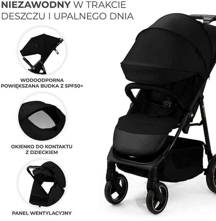Прогулянкова коляска Kinderkraft Trig 3 Onyx Black