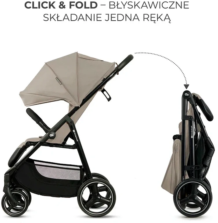Прогулянкова коляска Kinderkraft Trig 3 Stone Beige